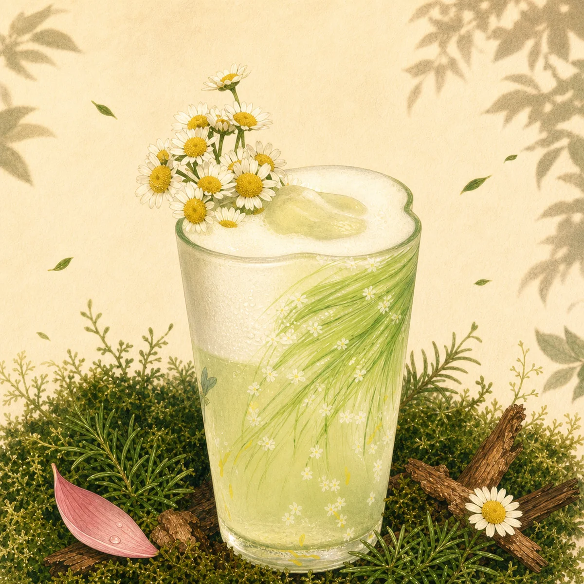 夏莺 Summer Warbler 鸡尾酒插画